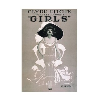 Print Collection 'Clyde Fitchs Greatest Comedy Girls Miss Pam' Canvas