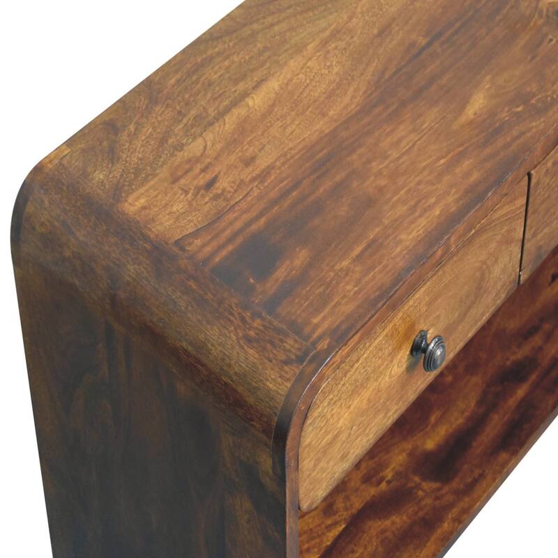 Artisan Furniture Solid Wood Aspen Slim Media Unit, 3 drawers