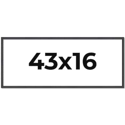 43x16 Frame Brown Solid Wood Picture Frame - Complete Modern Photo