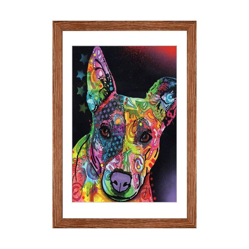 iCanvas "Roxy" by Dean Russo - Walnut - 24x16x1