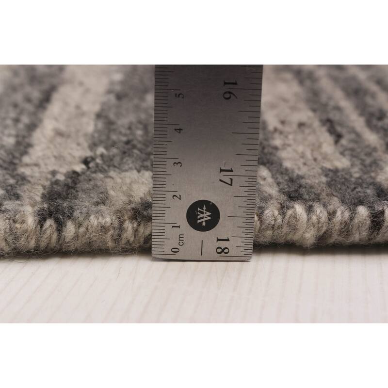 ECARPETGALLERY Hand-knotted Tangier Grey Wool Rug - 7'11 x 9'9