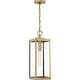 preview thumbnail 1 of 0, Westover 1-Light Outdoor Hanging Lantern in Antique Brass Antique Brass