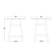 preview thumbnail 2 of 7, Polytrends Laguna Hdpe All Weather Outdoor Patio 35" Round Counter Table