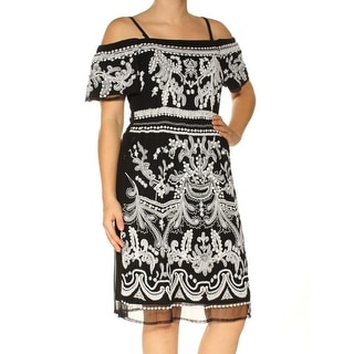 I-N-C Womens Cold-shoulder Sheath Dress