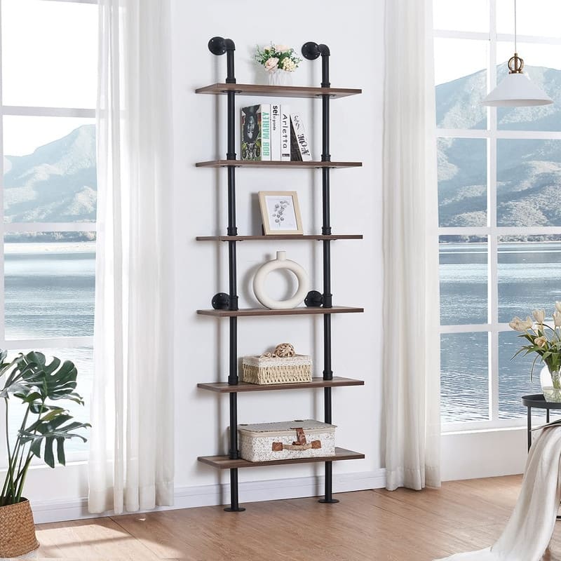 Industrial Pipe Bookshelf
