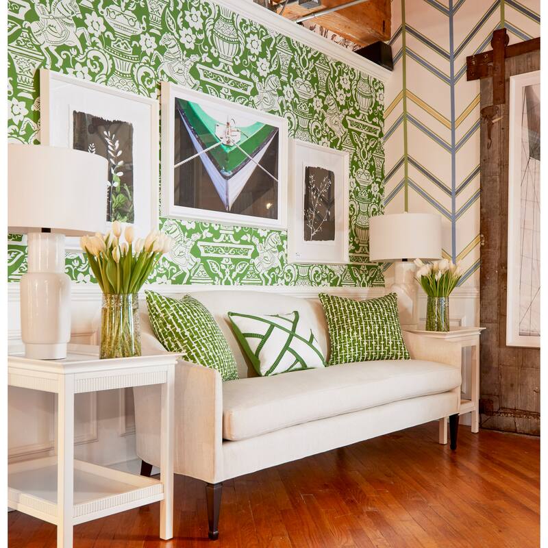 Currey & Company Janeen White Table Lamp - 30.75"h x 18"w x 18"d