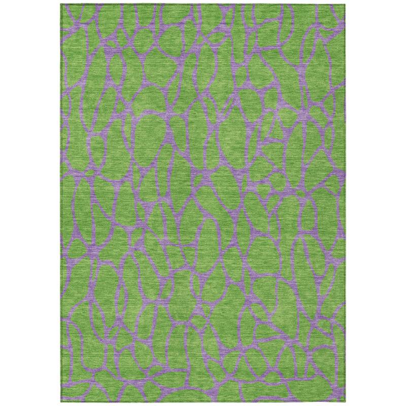 HomeRoots Geometric Transitional Rectangle Outdoor Rug