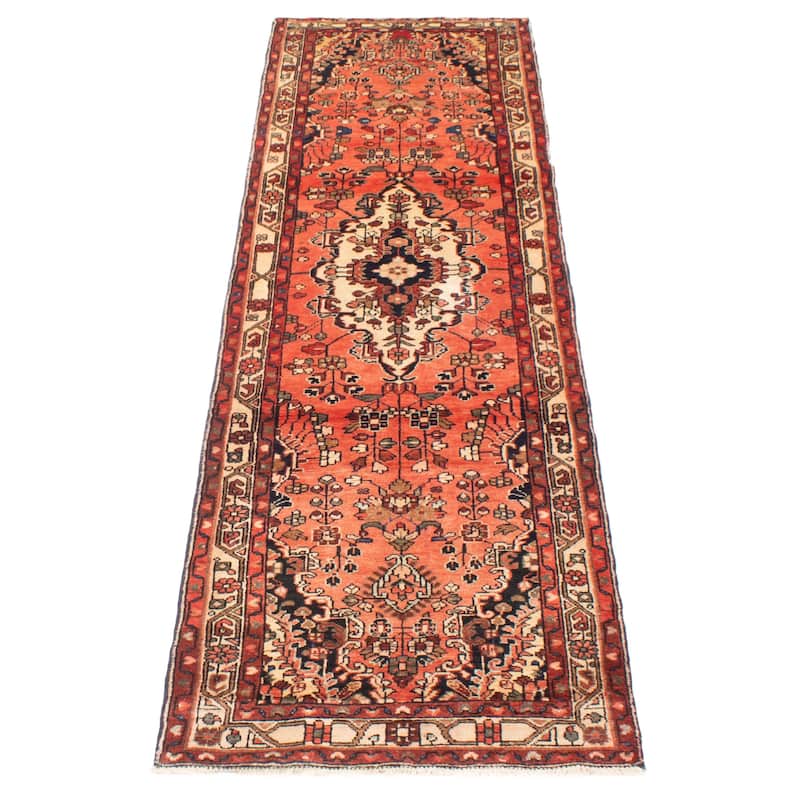 ECARPETGALLERY Hand-knotted Andelz Copper Wool Rug - 2' 11" x 10' 8"