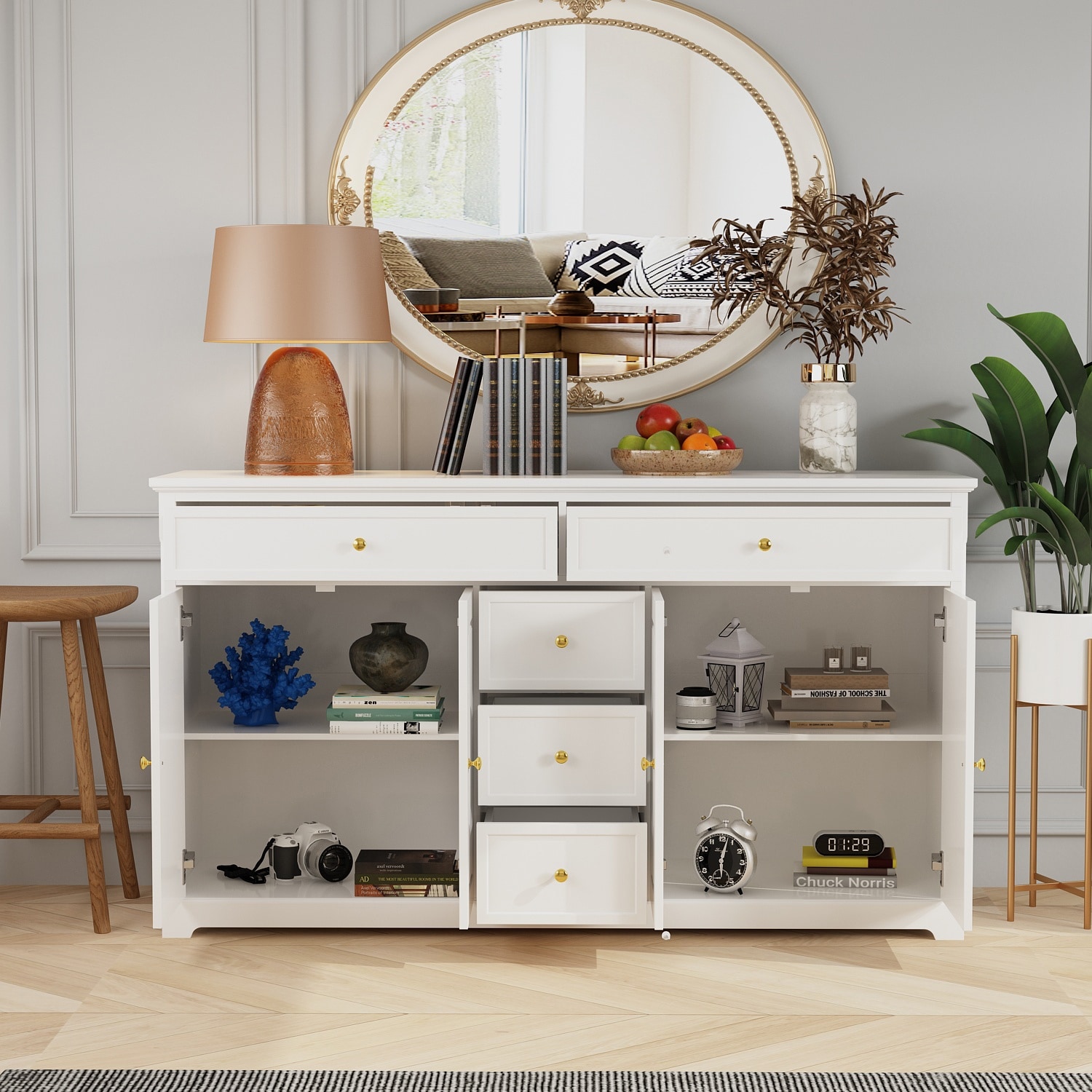 Combo dresser white sale
