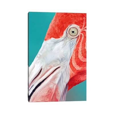 iCanvas "Flamingo" by Giulio Rossi Canvas Print