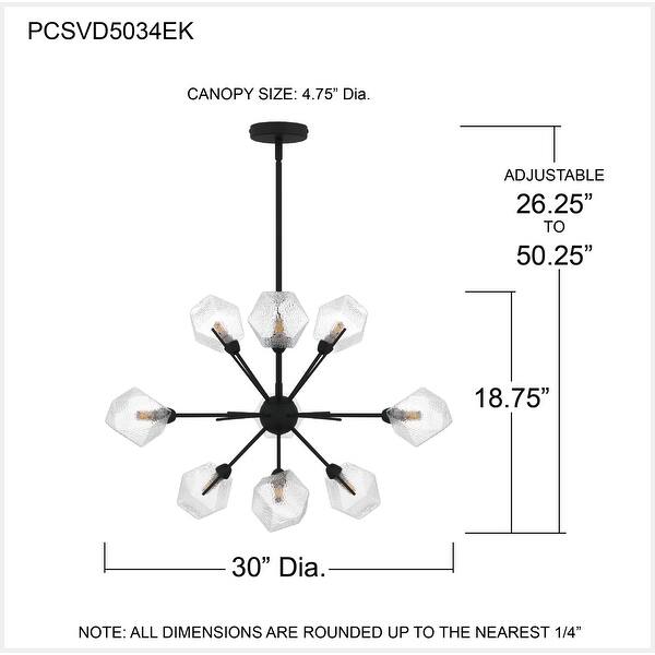 Salvador Earth Black Chandelier