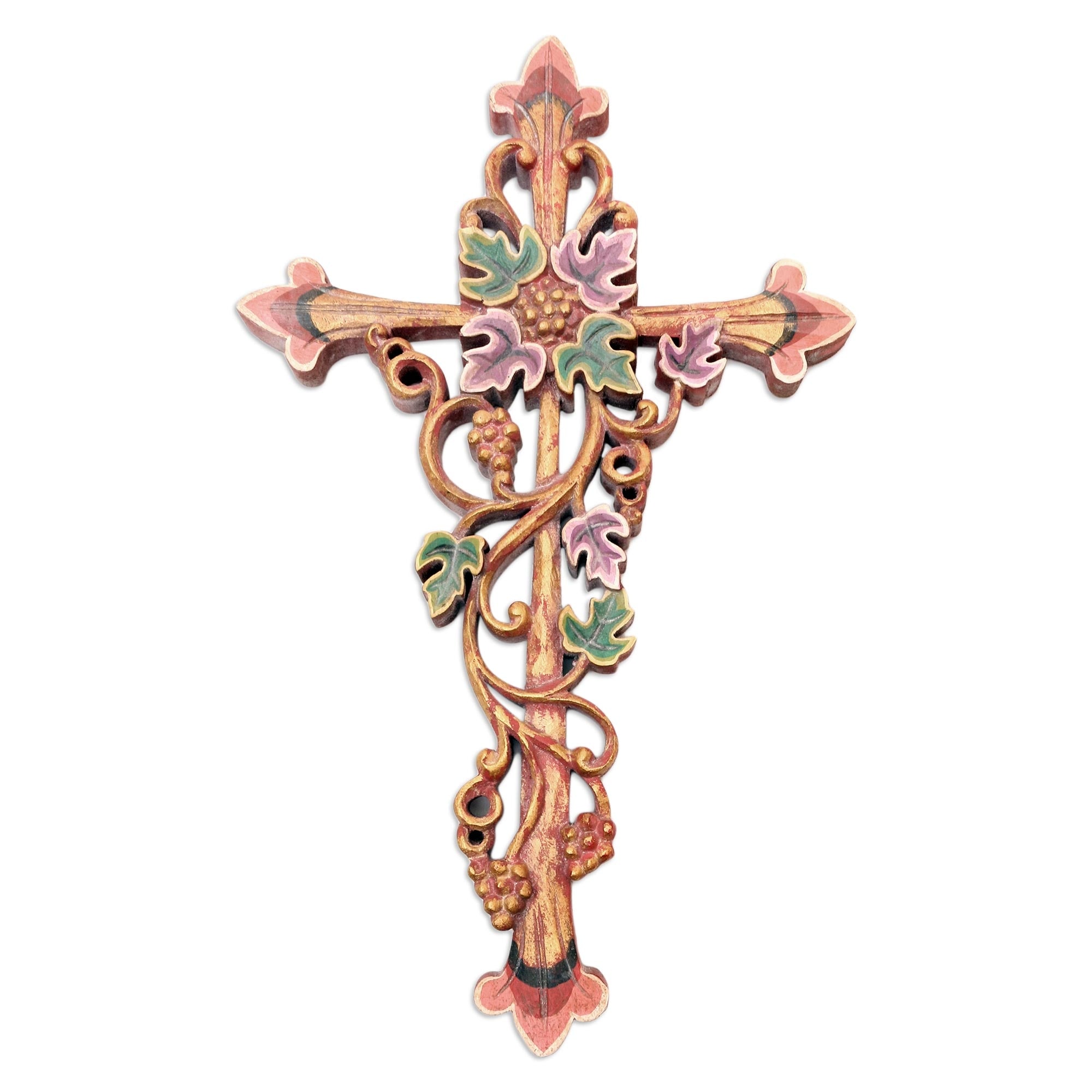 Novica Handmade Vine Forest Wood Relief Panel
