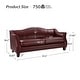 preview thumbnail 9 of 35, Sandra 81.5" Classic Genuine Leather Sofa With Solid Wood Legs By HULALA HOME