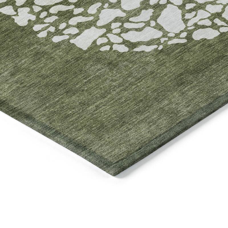 HomeRoots Abstract Transitional Rectangle Outdoor Rug