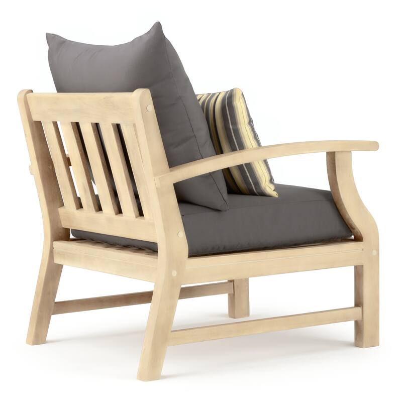 Kooper 2 Piece Sunbrella Outdoor Patio Club Chairs