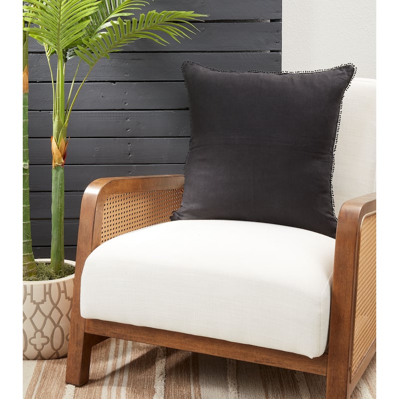 Pom Pom Design Throw Pillow