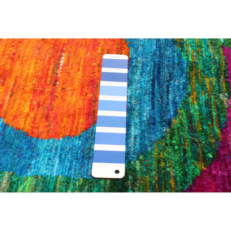 ECARPETGALLERY Hand-knotted Opulence Blue Silk Rug - 3'11 x 6'0