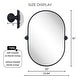 preview thumbnail 26 of 24, TEHOME Elysian Farmhouse Oval Pivot Metal Wall Mirror - 20'' x 30''