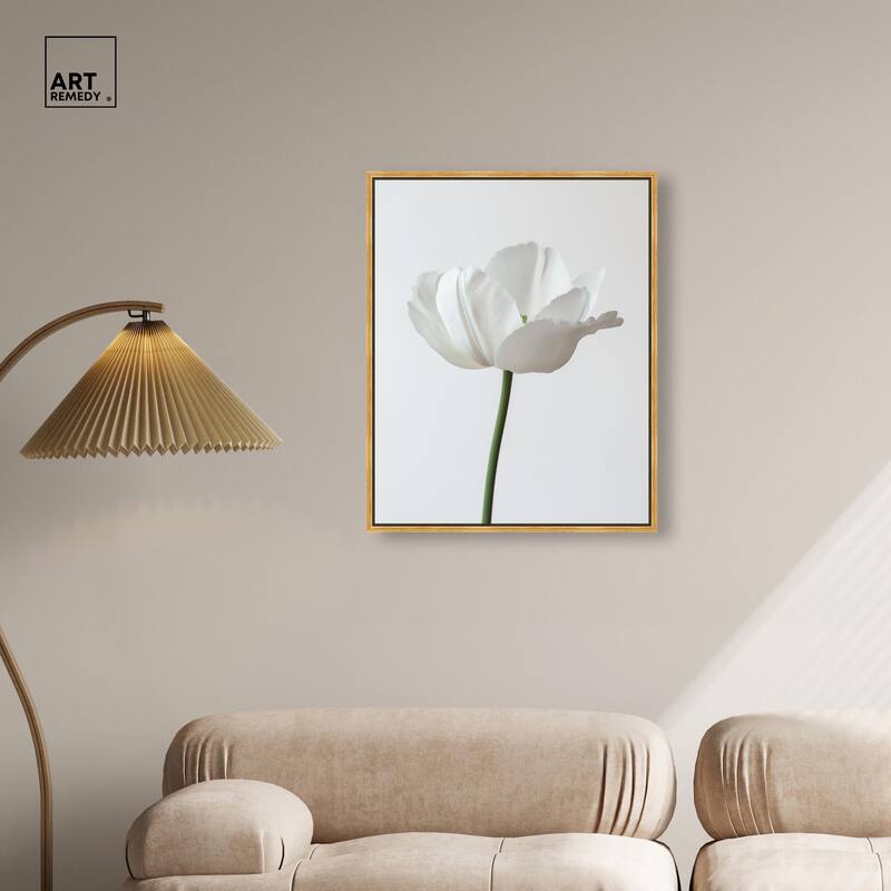 Pearl Floret Canvas by Art Remedy