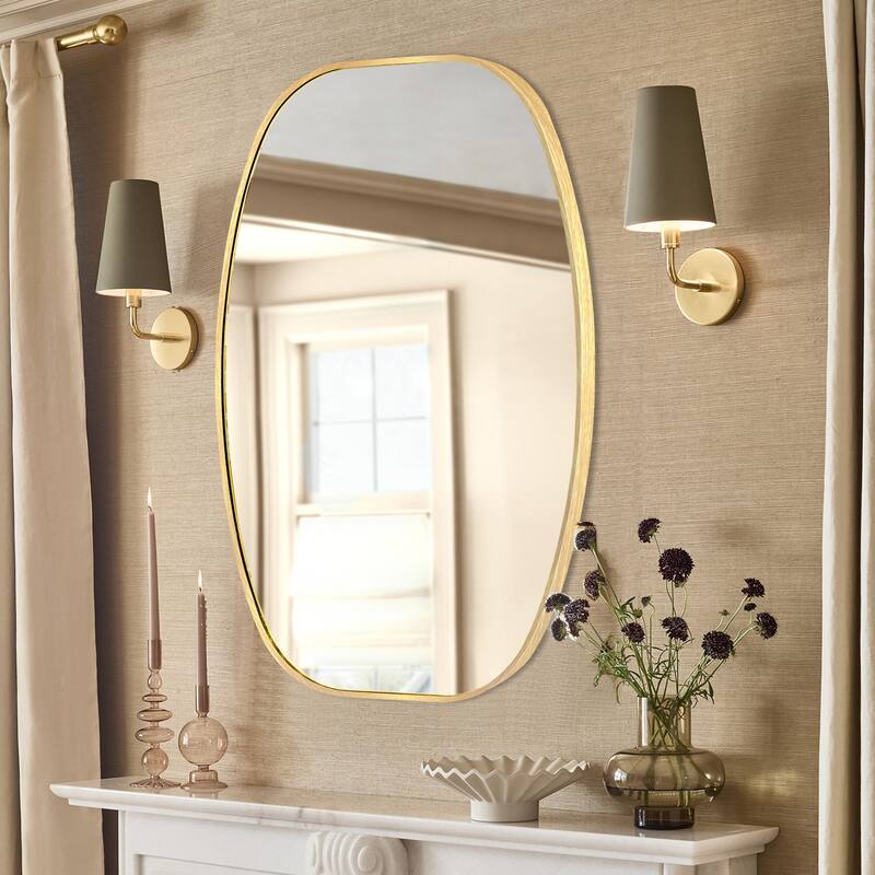 Oval Wall Mirror Bathroom Mirror for Over Sink