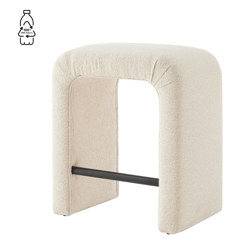 NPD Furniture Jovanka Boucle Fabric Counter Stool