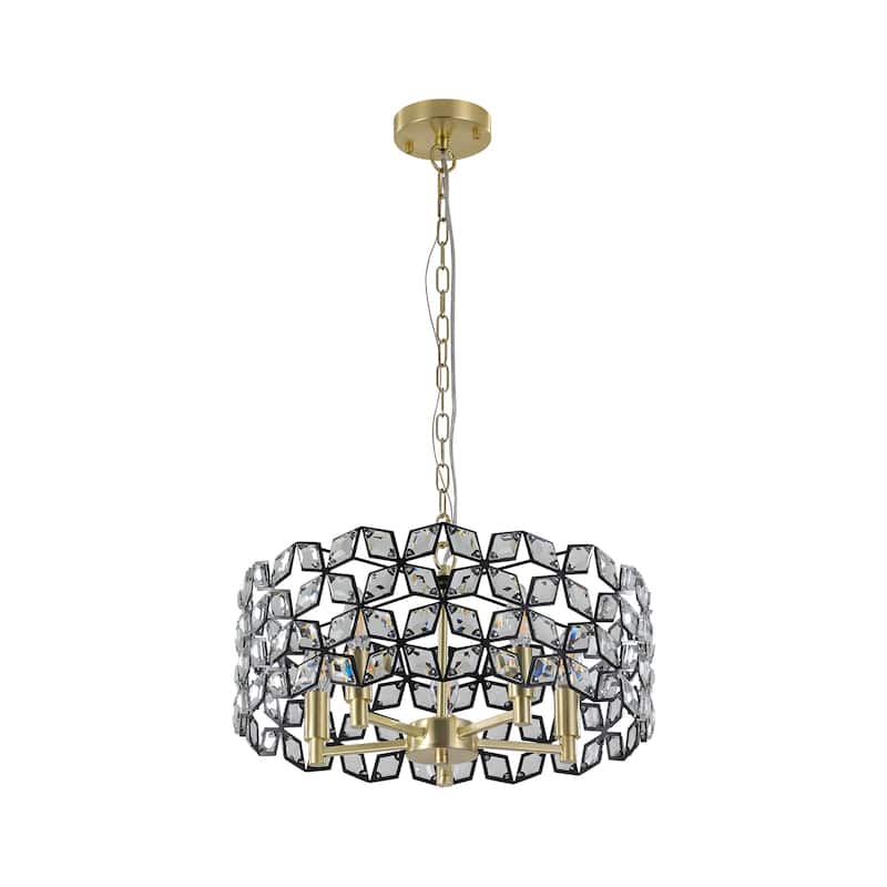 Modern Crystal Chandelier for Living-Room Round Cristal Lamp Luxury Home Decor Light Fixture