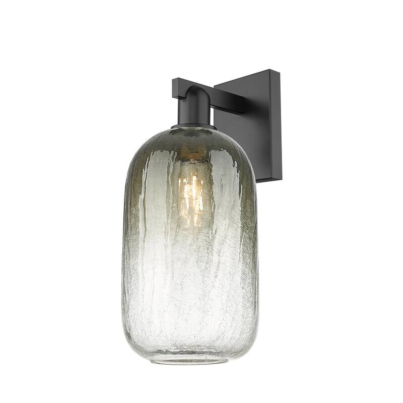 Innovations Lighting Downtown Urban - Brookhaven Cloche - 1 Light 7" Wall-mounted Sconce - Slate/Matte Black