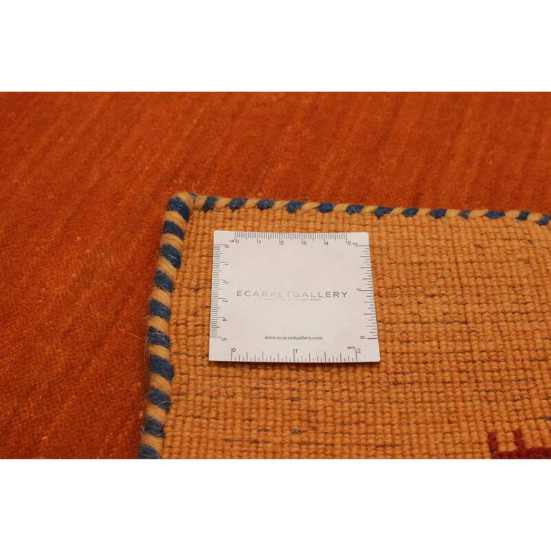 Kashkuli Gabbeh Burnt Orange Rug 4'0" x 5'7" - 4'0 x 5'7