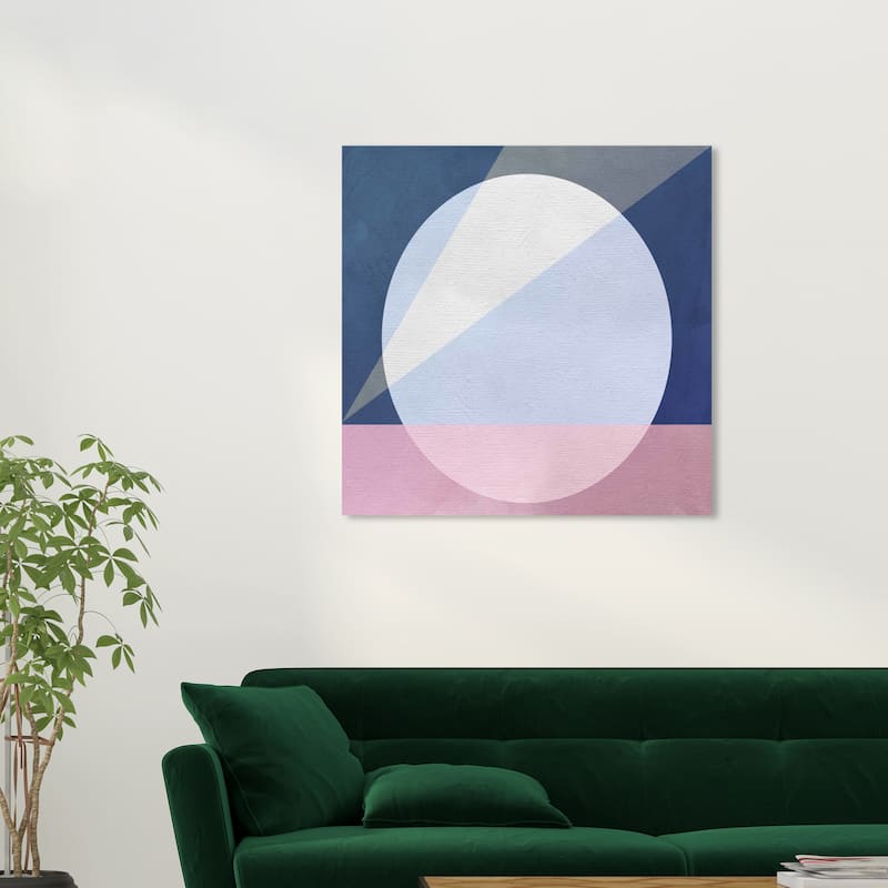 Wynwood Studio Canvas Abstract Geometric Pop Blue and Modern & Contemporary Wall Art Canvas Print - 30 x 30