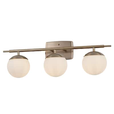 EVOLV Fusion Epoch 3-Light Bath Bar with Opal Glass Shade