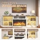preview thumbnail 31 of 52, 98" Farmhouse TV Stand with 36" Fireplace for TVs up to 100"