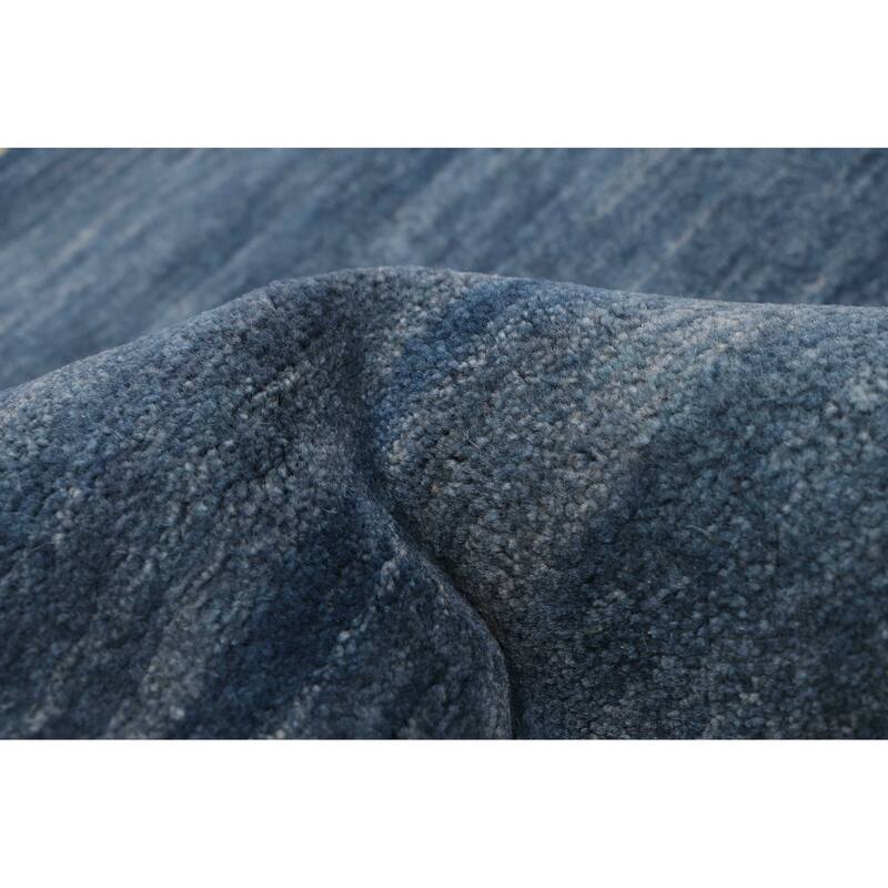 ECARPETGALLERY Hand-knotted Pak Finest Gabbeh Dark Blue Wool Rug - 4'11 x 6'10