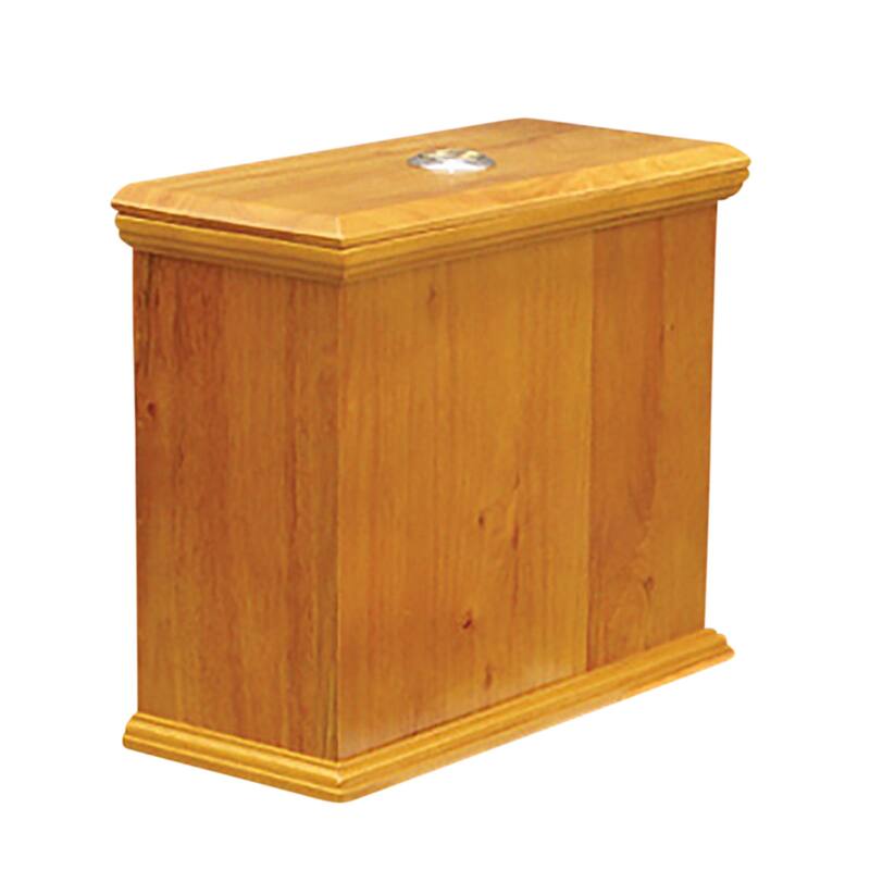Toilet Part Light Oak Hardwood Lowboy Flat Tank Only Renovators Supply