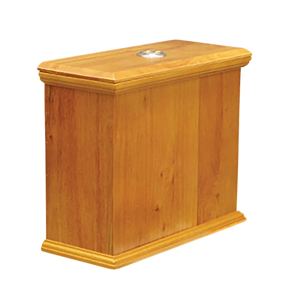 Toilet Part Light Oak Hardwood Lowboy Flat Tank Only Renovators Supply