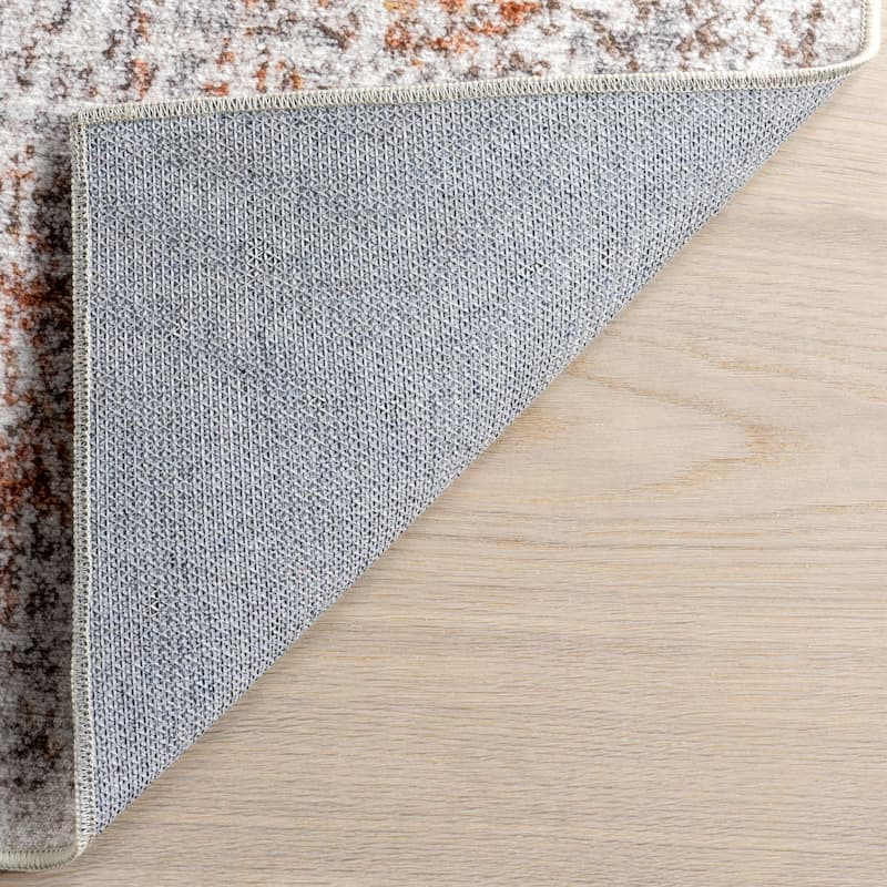 Nuloom Iana Medallion SplashGuard Machine Washable Area Rug