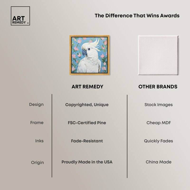 White Cockatoo I Canvas by Art Remedy