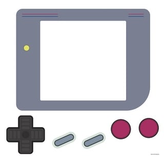 Black & Red & Grey Nintendo Gameboy Dry Erase Giant Wall Decals by RoomMates
