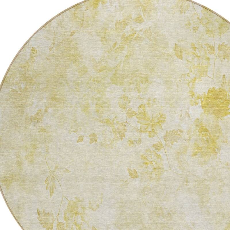 HomeRoots Floral Transitional Rectangle Outdoor Rug