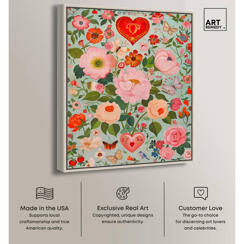 Festival of Flowers Canvas by Art Remedy