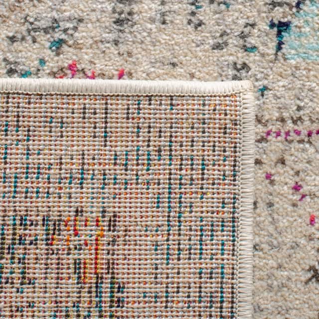 SAFAVIEH Madison Diederike Boho Medallion Distressed Rug