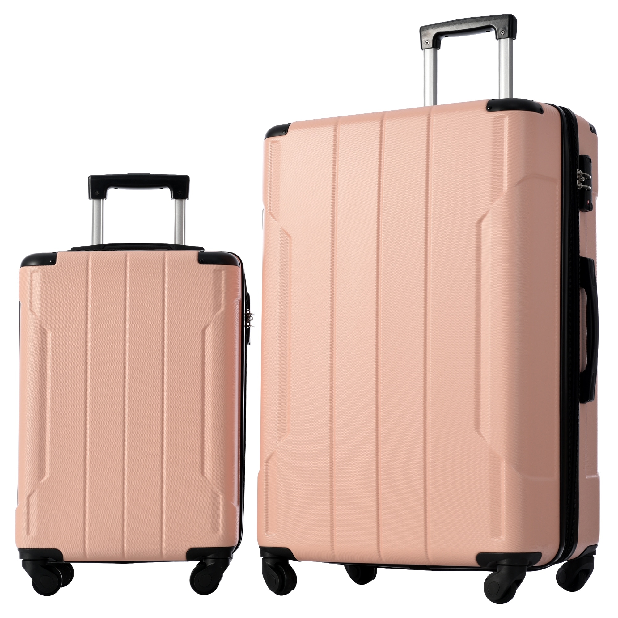 Pink Hardshell Luggage Sets 3 Piece Travel Suitcase Sets Spinner Suitcase  Lightweight Carry On Hardside Luggage 20''24''28'' - Bed Bath & Beyond -  39013489