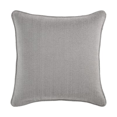 HiEnd Accents Timeless Classic Chenille Herringbone 27x27 inch 1 Piece Euro Sham