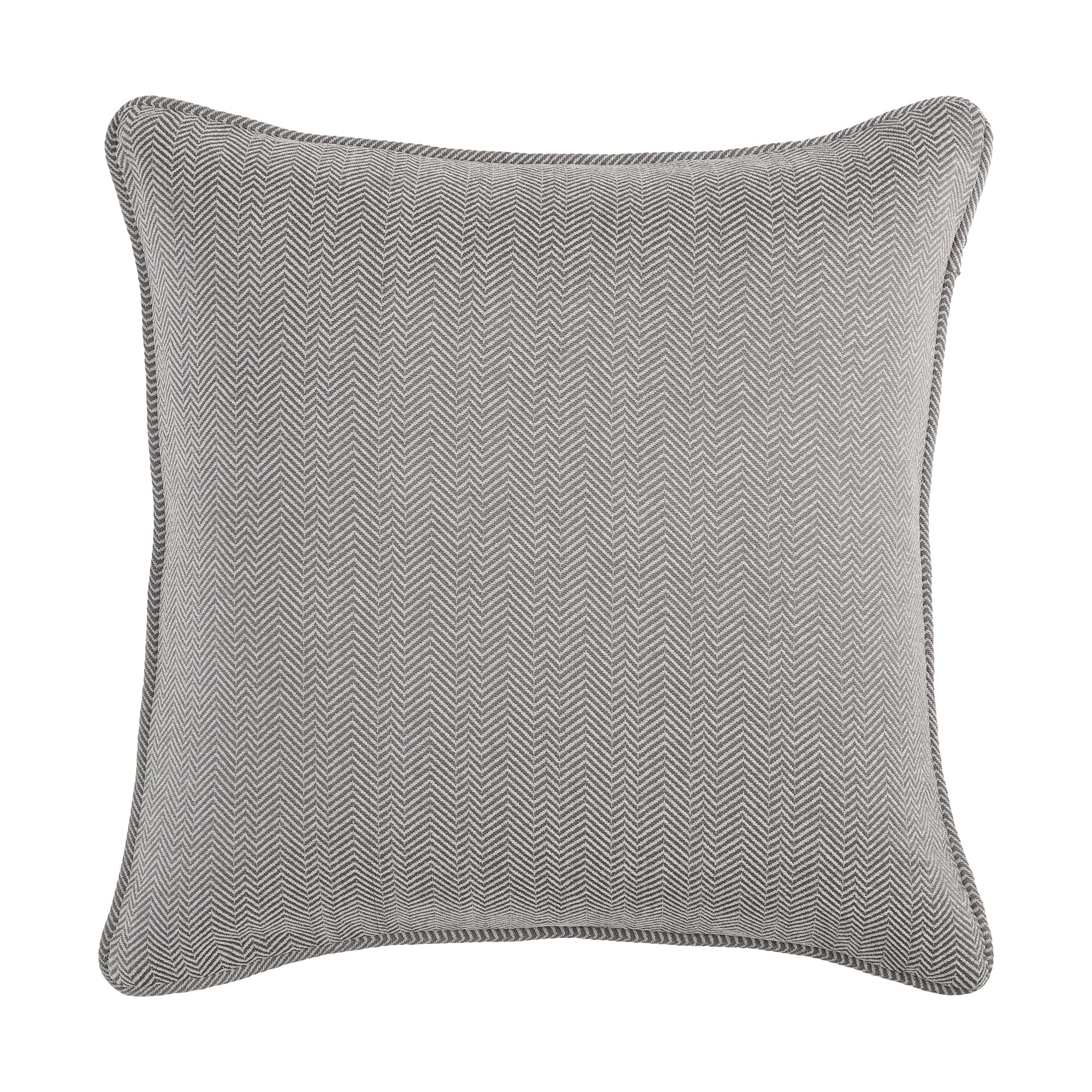 HiEnd Accents Timeless Classic Chenille Herringbone 27x27 inch 1 Piece Euro Sham