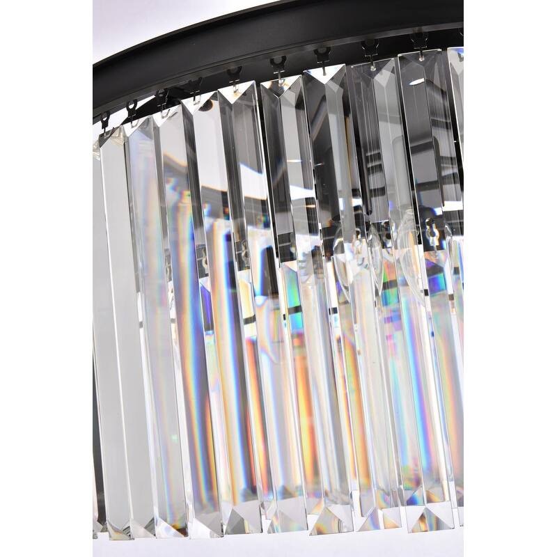 Royce Edge 8-Light Matte Black Chandelier