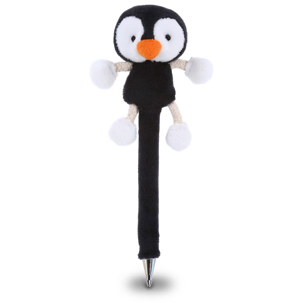 DolliBu Penguin Plush Pen - Soft Stuffed Animal Ballpoint Novelty Pen