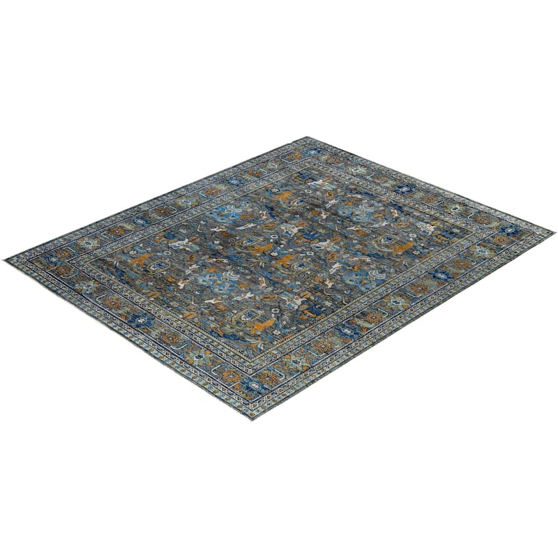 Serapi One-of-a-Kind Hand-Knotted Area Rug - Green - 7' 11" x 9' 9"