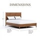 preview thumbnail 2 of 13, Furniture of America Beau Midcentury 3-Piece Walnut Wood Platform Bedroom Set