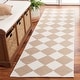 preview thumbnail 1 of 7, Martha Stewart by SAFAVIEH Jesusa Checkered Wool Rug 2'3" x 10' Runner - Natural/Beige - Runner