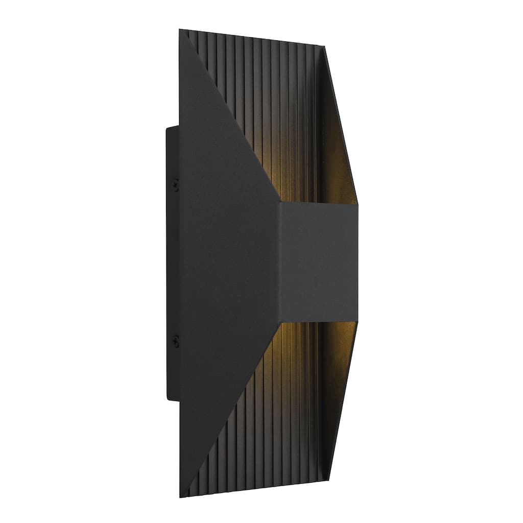 12 inch LED Wall Sconce - Black