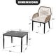 preview thumbnail 30 of 71, Nuu Garden Rattan Metal Patio Dining Set with Umbrella Hole, Zippered Cushions